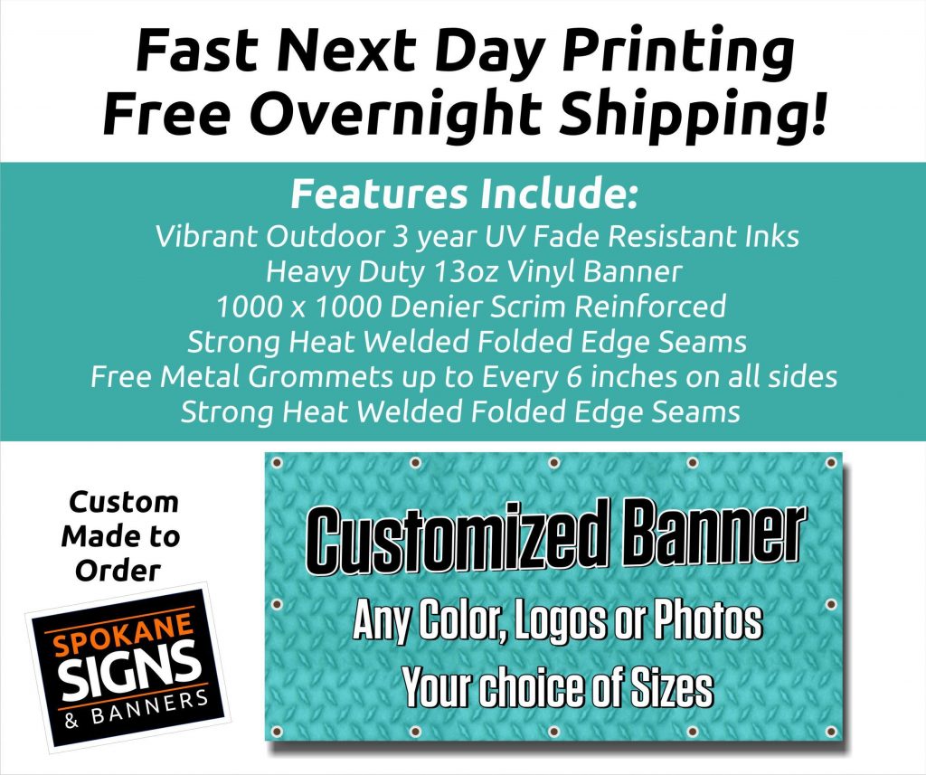 Heavy Duty Outdoor UV Banners Free Print & Shipping