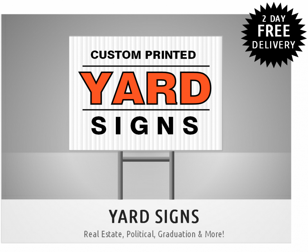 Standard Corrugated Plastic Yard Signs - Set of 12 Corex - 16″ H x 24 ...